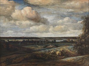 Dutch Panorama Landscape with a Distant View of Haarlem, 1654. Creator: Philip Koninck.