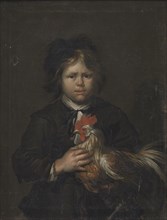 A Farm Boy with a Cock, 1658-1677. Creator: Henrich Dittmers.