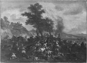 Prince Eugen's battle at Schellenberg; Bataille, 1662-1733. Creator: Jan van Huchtenburg.