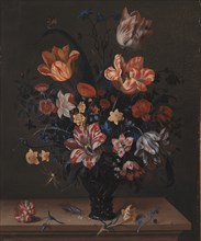 Tulips and Other Flowers in a Rummer, 1663. Creator: Helena Roouers.