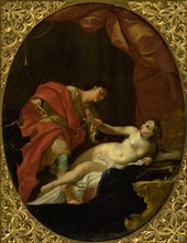 Tarquin Threatening Lucretia, 1669-1719. Creator: Giovan Gioseffo Dal Sole.