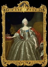 Prinsesse Louise, Christian VI's datter, 1704-1765. Creator: Johann Salomon Wahl.