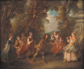 Children at Play in the Open, 1705-1743. Creator: Nicolas Lancret.