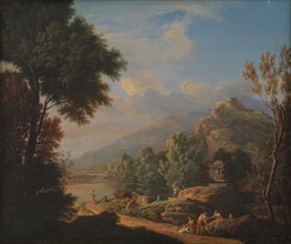 Arcadian Landscape, 1708-1741. Creator: Roman School.