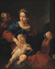 The Holy Family, 1712-1737. Creators: Giovanni Battista Tagliasacchi, Carlo Cignani, Francesco Polazzo.