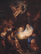 The Adoration of the Shepherds, 1720. Creator: Giuseppe Bartolomeo Chiari.