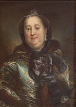 Portrait of Duchess Antoinette Amalie of Braunschweig-Wolfenbüttel, 1726-1793. Creator: Carl Gustaf Pilo.
