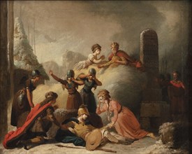 The final scene of Johannes Ewald's "Balder's Death", 1741-1782. Creator: Peter Cramer.