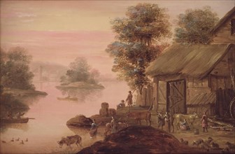 Landscape in the Dutch manner, 1745-1786. Creator: Johan Edvard Mandelberg.
