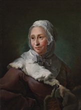 Portrait of Elisabeth Marie Fabritius, née d'Abbestée, 1752. Creator: Carl Gustaf Pilo.