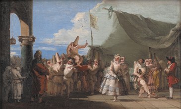 The Triumph of Pulcinella, 1760-1770. Creator: Giovanni Domenico Tiepolo.