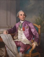 Portrait of Charles-Claude Flahaut de la Billarderie comte d'Angiviller (1730-1809), 1780-1789. Creator: Joseph Siffred Duplessis.