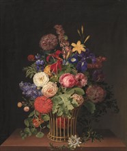 A Light Pipe Basket with Flowers, 1808 Creator: Claudius Ditlev Fritzsch.