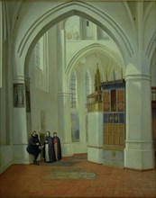 The Choir of Assens Church, 1840-1841. Creator: Dankvart Dreyer.