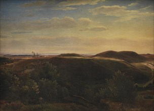 The Coast of Jutland Seen from a Hilltop in Funen, 1847-1848. Creator: Dankvart Dreyer.