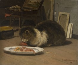 The Cat in the Studio, 1860. Creator: David Jacobsen.