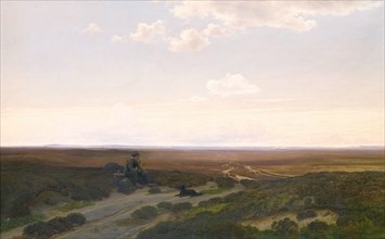 View of Pårup Moors near Silkeborg, Jutland, 1868. Creator: Hans Gabriel Friis.