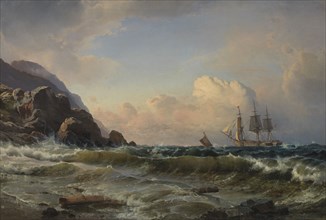 A Norwegian Coastline, 1868-1873. Creator: Carl Frederik Sorensen.