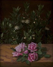 Roses and Myrtles, 1876. Creator: Otto Didrik Ottesen.