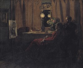 Appraising the Day's Work, 1883. Creator: Anna Kirstine Ancher.