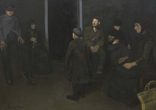The Poor: The Waiting Room of Death, 1888. Creator: Harald Slott-Moller.