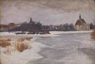 A View of Faaborg. Winter, 1898-1902. Creator: Peter Hansen.