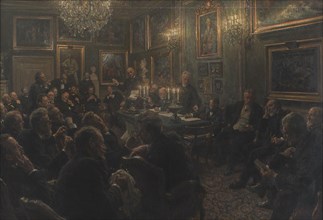 An academy council assembly at Charlottenborg in 1904, 1906-1908. Creator: Viggo Johansen.