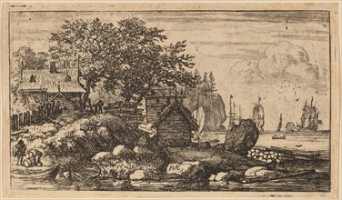 Two Empty Skiffs, probably c. 1645/1656. Creator: Allart van Everdingen.