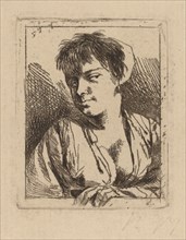 Bust of a Young Woman. Creator: Cornelis Bega.