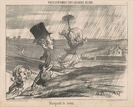 Manquant le convoi, 19th century. Creator: Honore Daumier.