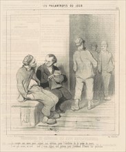 Je compte sur vous pour signer, 19th century. Creator: Honore Daumier.