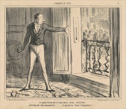Un directeur de n'importe quel theatre, 19th century. Creator: Honore Daumier.
