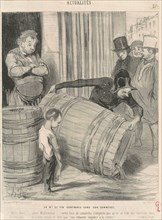 Un marchand de vin contrarié dans son commerce, 19th century. Creator: Honore Daumier.