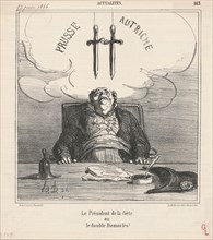 Le Président de la diète, 19th century. Creator: Honore Daumier.