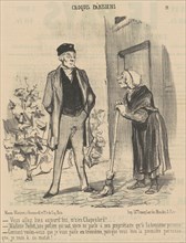 Vous allez bien aujourd'hui, M'sieu Chapoulard? ..., c1850s. Creator: Honore Daumier.