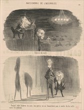 Séance de nuit, 19th century. Creator: Honore Daumier.