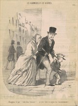 Allongeons le pas ... voila ceux hommes ..., 19th century. Creator: Honore Daumier.