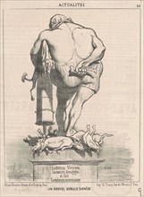 Un nouvel Hercule Farnèse, 19th century. Creator: Honore Daumier.