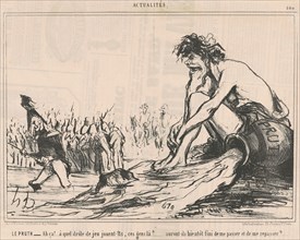 Le Pruth, 19th century. Creator: Honore Daumier.