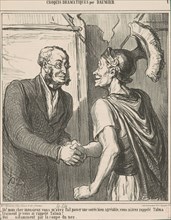 Ah! Mon cher monsieur, vous m'avez ...,  1864. Creator: Honore Daumier.