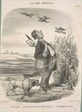 Ah! ... Je crois que ce sont des oiseaux de proie ..., 19th century. Creator: Honore Daumier.