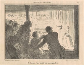 De l'utilité d'une famille pour une cantatrice, 19th century. Creator: Honore Daumier.