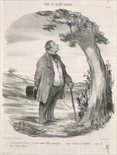 C'est pourtant la que j'ai gravé mon chiffre ..., 19th century. Creator: Honore Daumier.
