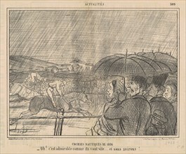 Courses nautiques de 1856, 19th century. Creator: Honore Daumier.