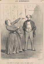 Les maris ne sont pas ce qu'un vain peuple pense!, 19th century. Creator: Honore Daumier.