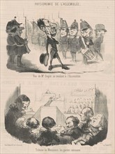 Vue de M. Dupin se rendant a l'assemblée, 19th century. Creator: Honore Daumier.