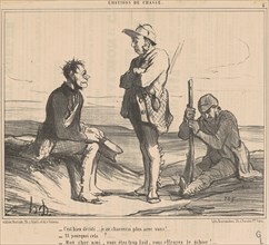 C'est bien décidé ... Je ne chasserai plus avec vous! ..., 19th century. Creator: Honore Daumier.