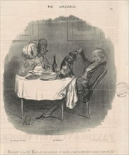 Monsieur a sa bête, Madame son animal..., 19th century. Creator: Honore Daumier.