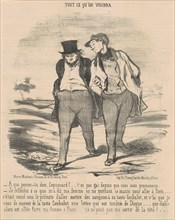 A qui penses-tu donc, coquenard? ..., 19th century. Creator: Honore Daumier.
