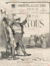 Robert Macaire philantrope, 19th century. Creator: Honore Daumier.